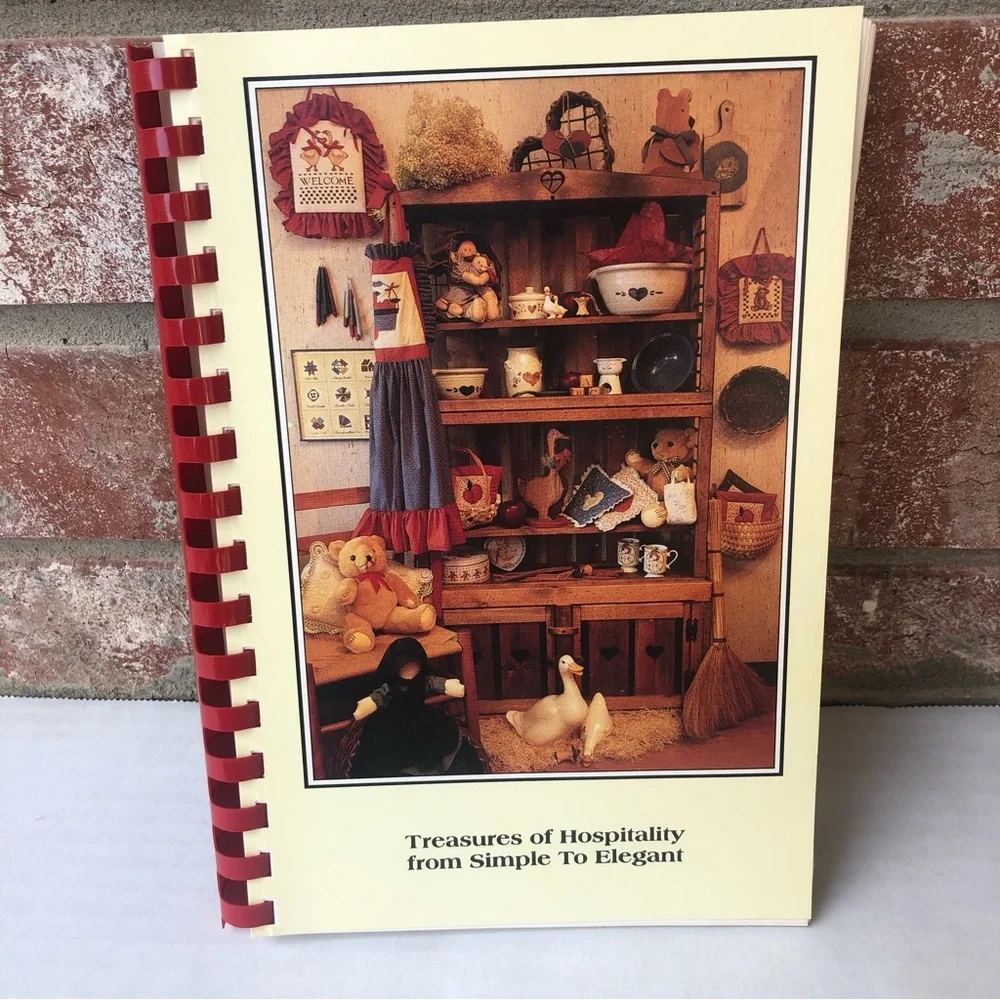 Treasures of Hospitality From Simple To Elegant Cookbook Lena Hendricks 1992 Vtg
